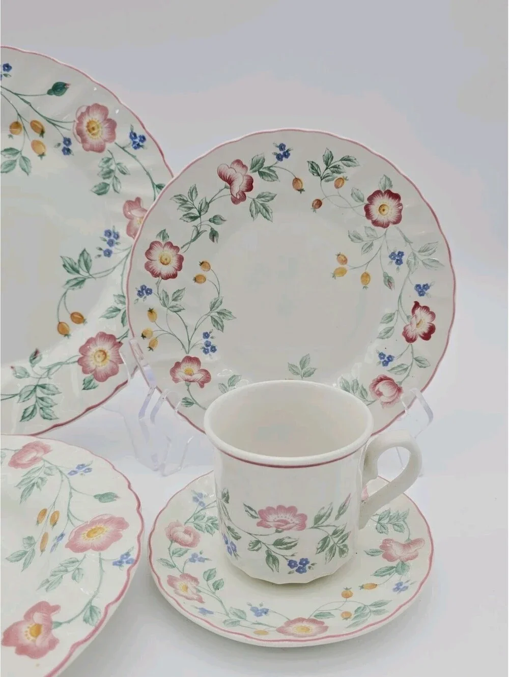 Churchill Briar Rose 5-Pc ONE Place Setting Dinner 1993-1998